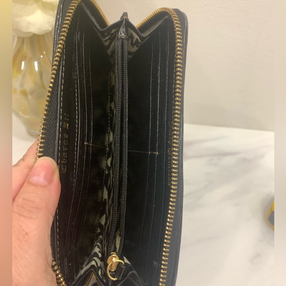 JUICY COUTURE Y2K Black Continental Zip Wallet (fits cellphone)RARE Find - Picture 5 of 9